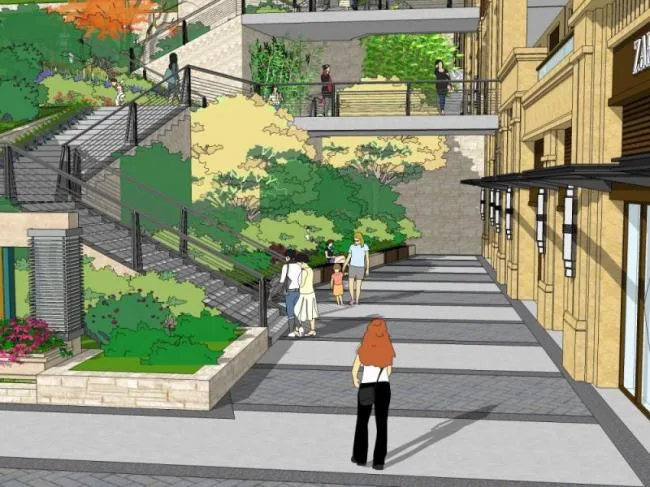 Sketchup Landscape Model | Corridor Landscape, Modern Style