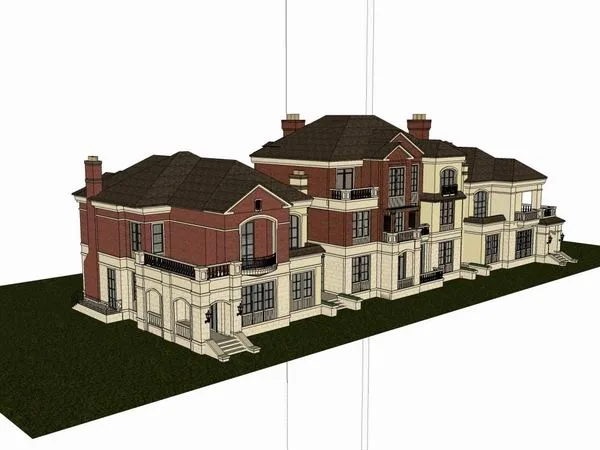 Sketchup Villa Model | Villa, Classical Style