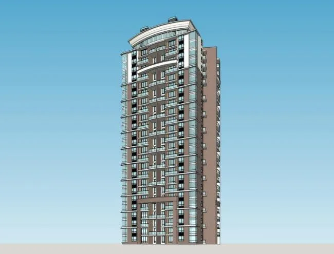 Sketchup Residential Model | High rise Residential Buildings, Residential Buildings, Modern Style