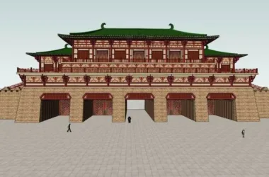 SketchUp Model of Danfengmen City Gate: Multi-Story Ancient Chinese Architecture-BIM WORLD