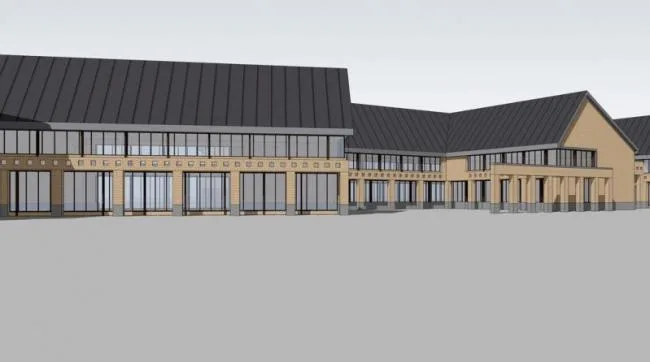 Sketchup Business Model | Multi story Farm Architecture, Neoclassical Style