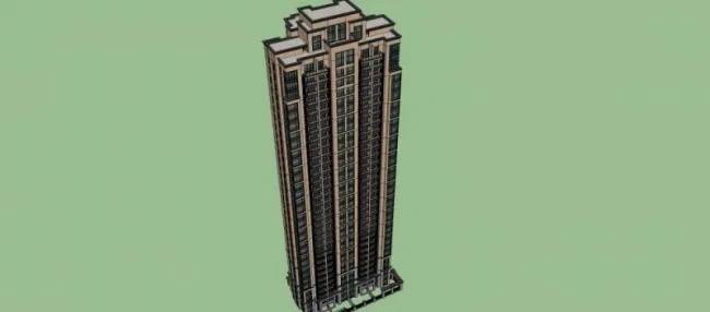 Sketchup Residential Model | Super High rise Residential Buildings, Residential Buildings, Classical Style