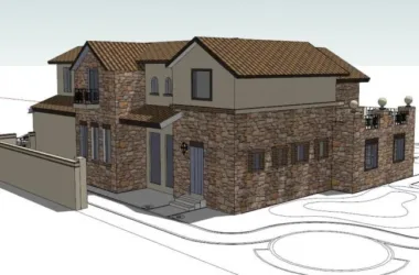 Classical Single-Family Villa Model in SketchUp-BIM WORLD
