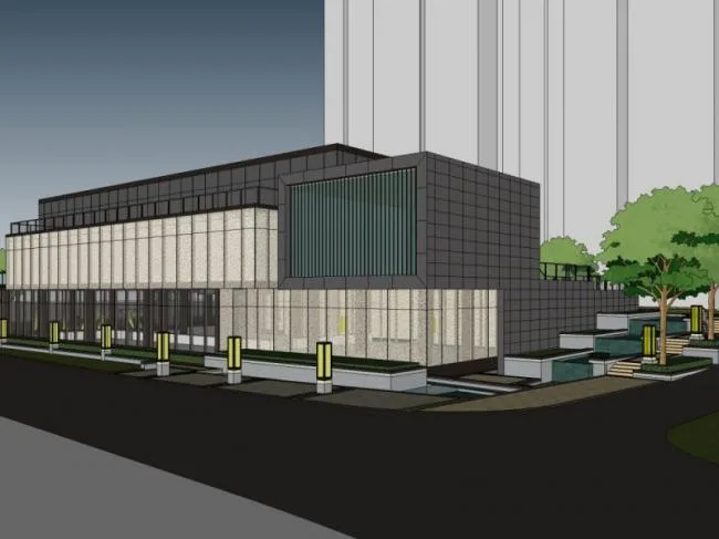 Sketchup Business Model | Clubhouse, Modern Style