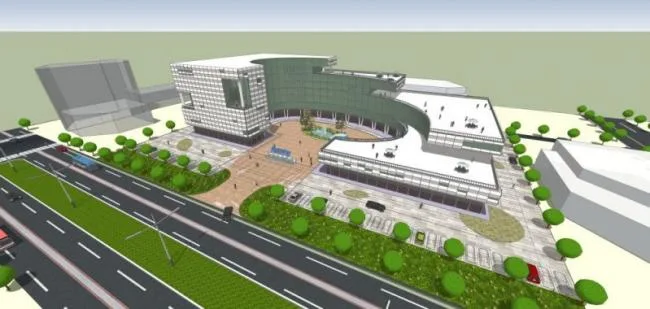 Sketchup Office Model | Multi story Industrial Park, Office Area, Modern Style