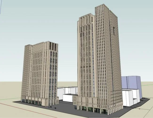 Sketchup Office Model | High rise Office Building, Modern Style