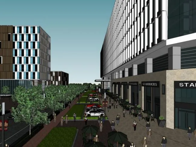 Sketchup Complex Model | Multi story Commercial Complex, Modern Style