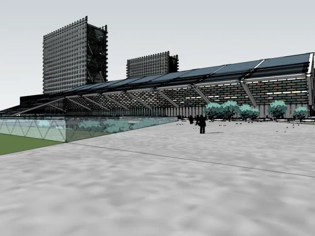 Sketchup Hospital Model | High rise Hospital, Medical Building, Modern Style