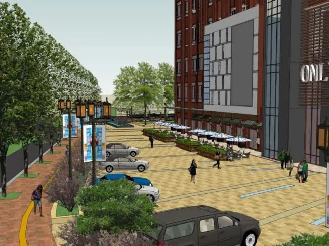 Sketchup Landscape Model | Commercial Landscape, Modern Style