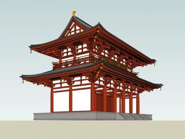 Sketchup Ancient Architecture Model | Multi story Ancient Architecture, Chinese Style
