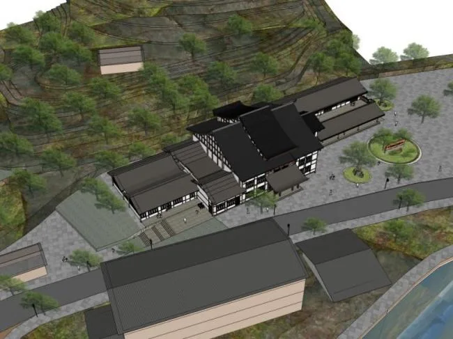 Sketchup Business Model | Multi story Reception Center, Modern Chinese Style