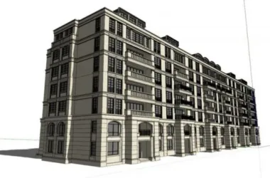 Classical Multi-Story Residential Model in SketchUp-BIM WORLD