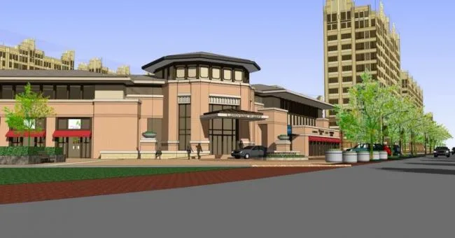 Sketchup Business Model | Multi story clubhouse, European style, classical style, commercial building