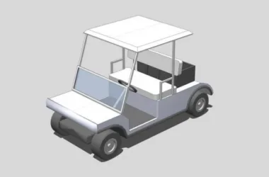 SketchUp Material Models: Golf Carts, Patrol Cars, and Vehicle Components-BIM WORLD