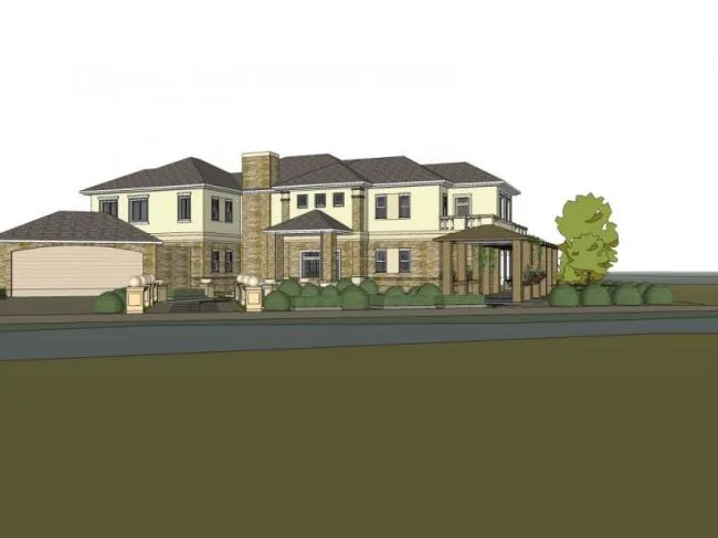 Classical Stacked Villa Model in SketchUp