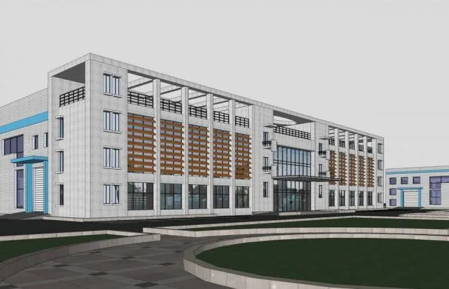 Sketchu Industrial Building | Multi story factory building, office building, modern style, industrial architecture