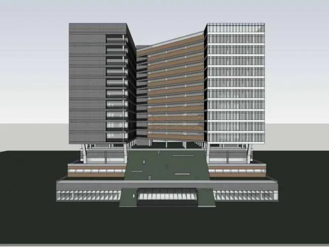 Sketchup Office Model | High rise Office Building, Modern Style