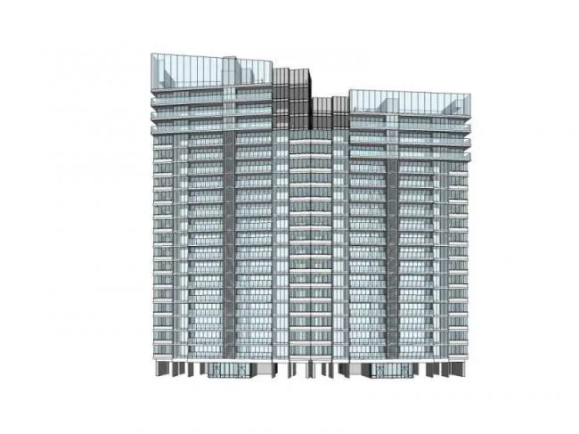 Sketchup Residential Model | High rise Residential Buildings, Modern Style