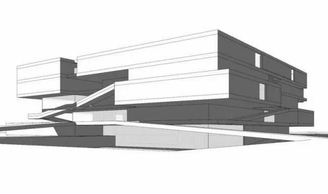 Sketchup Cultural Model | Multi story Yunnan Provincial Museum, Cultural Architecture, Modern Style