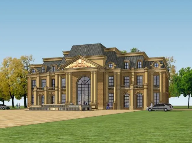 Sketchup Business Model | Multi story Clubhouse, Modern Style
