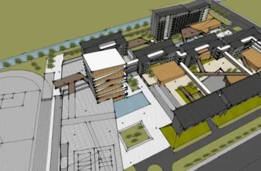 Modern Multi-Story School Campus Design | Educational Architecture in SketchUp-BIM WORLD