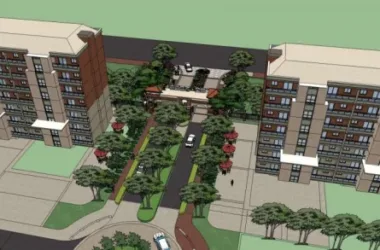 SketchUp Residential Model: European Classical High-Rise with Community Entrance Gate-BIM WORLD