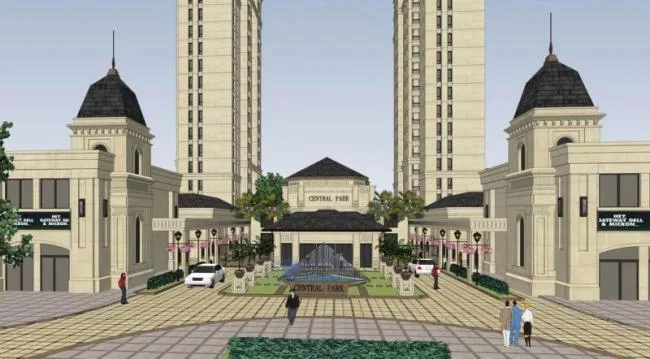 European-Style Entrance Gate Landscape Model in SketchUp | Classic Design