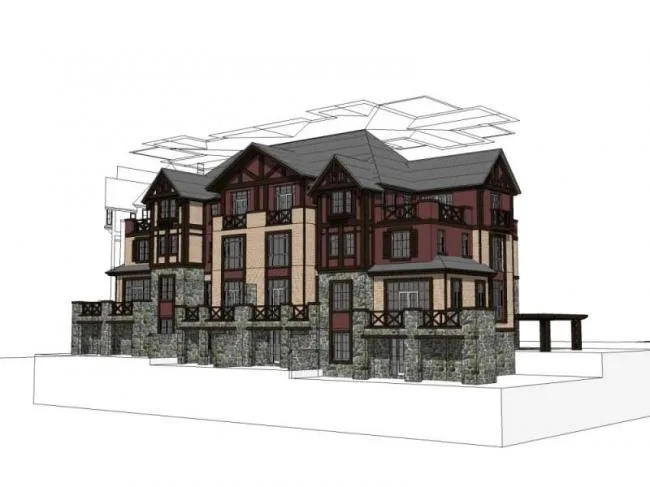 Sketchup Villa Model | Double Split Villa, European Classical Style