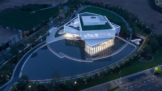 BIM Architecture | Strolling through the Flowers, Warm and Transparent: Shenzhen Shimao Shenzhen Hong Kong International Center Exhibition Hall/Water Stone Design