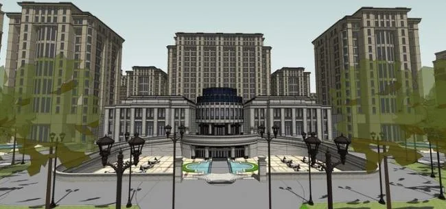 Sketchup Residential Models | High rise Residential Communities, Western Neoclassicism, Residential Buildings
