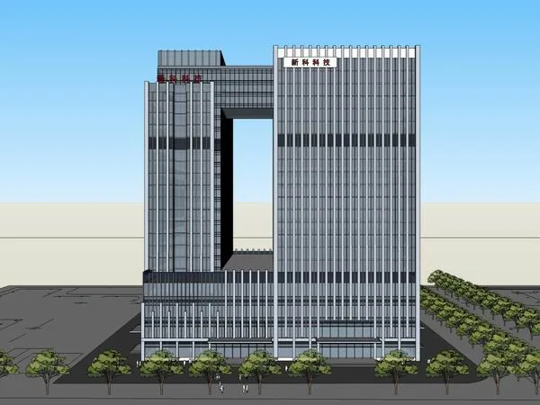 Sketchup Office Model | High rise Office Building, Modern Style