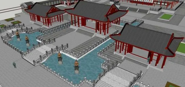 Sketchup Ancient Architecture Model | Multi story Temple, Ancient Temple, Chinese Style, Ancient Architecture