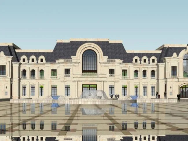 Sketchup Business Model | Multi story Clubhouse, Classical Style