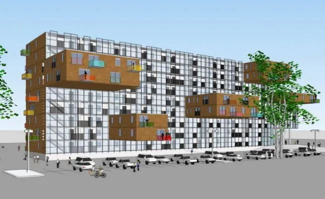 Modern Multi-Story Residential Apartment Model in SketchUp