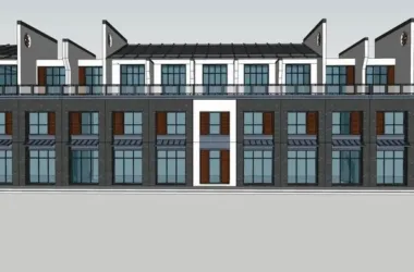 SketchUp Business Model: Multi-Story Commercial Shop in Classic Chinese Style-BIM WORLD