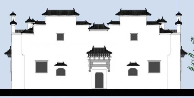 Sketchup Villa Model | Multi story Residential Villa, Huizhou Style