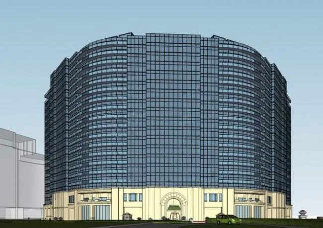 Sketchup Hotel Model | High rise Hotel, Modern Style
