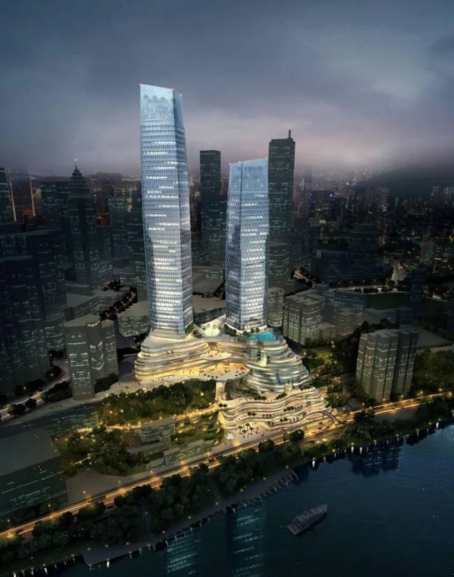 Sketchup Complex Model | Super high-rise commercial complex, office building, hotel, modern style