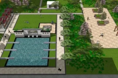 SketchUp Landscape Models: Community, Residential, and Chinese-Style Designs-BIM WORLD
