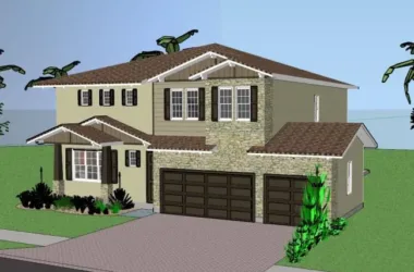 Classical Single-Family Villa Model in SketchUp-BIM WORLD