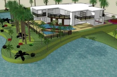 Modern Solo Villa Design | SketchUp 3D Model-BIM WORLD