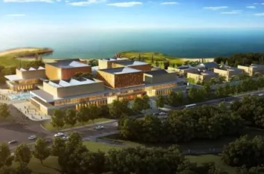 SketchUp Model of a Modern Multi-Story Office Building in an Industrial Park-BIM WORLD