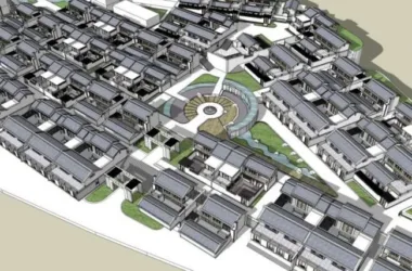 Chinese-Style Villa Residential Complex 3D Model in SketchUp-BIM WORLD