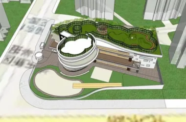Modern Multi-Story Kindergarten and School Building | SketchUp School Model-BIM WORLD