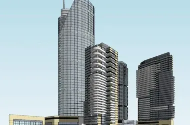 Modern Super High-Rise Office Building Model in SketchUp-BIM WORLD