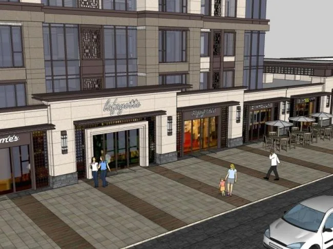 Sketchup Business Model | Ground level Commercial Street, Modern Style