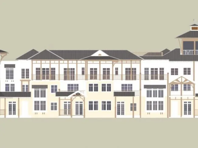 Sketchup Villa Model | Multi row Villa, European Style