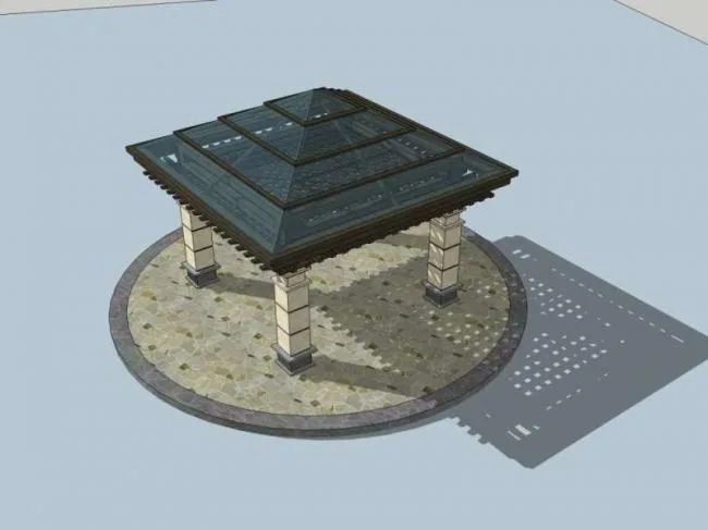 Sketchup Sketch Model | Pavilion, Classical Style, Sketch