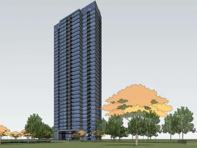 Sketchup Residential Model | Super high-rise residential building, modern style