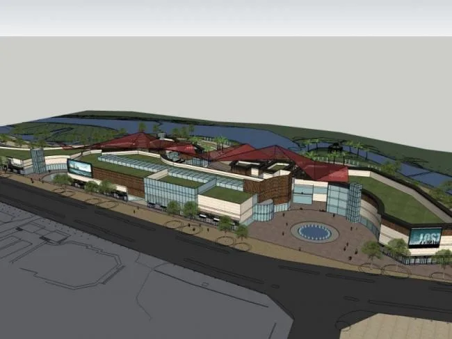Sketchup Business Model | Multi story commercial building, modern style